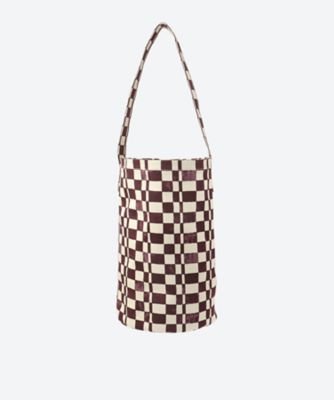 Checkered Bucket Tote Bag PS26―AC03