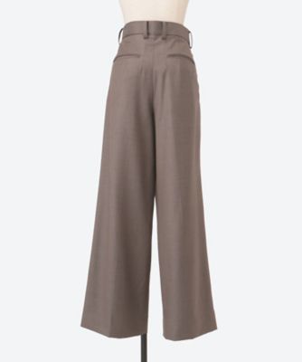 EXTRA FINE WOOL LONG WIDE TROUSERS