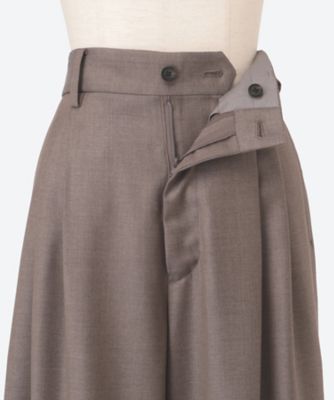 EXTRA FINE WOOL LONG WIDE TROUSERS