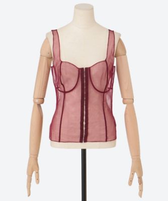 ＜ESTHE（Woman）＞Ｃｏｒｓｅｔ　Ｔｕｌｌｅ　Ｔｏｐ　２５２－３２２０ａ