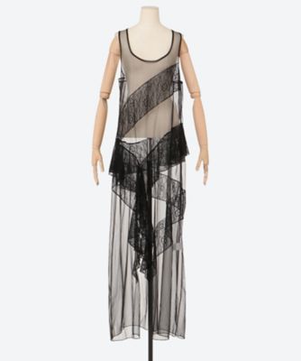 ＜ESTHE（Woman）＞Ｌａｃｅ　ａｎｄ　Ｔｕｌｌｅ　Ｓｌｉｐ　Ｄｒｅｓｓ　１５２－３００６ａ