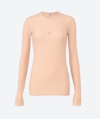 ＜BASERANGE (Women)＞ＨＥＡＲＴ　ＬＯＮＧ　ＳＬＥＥＶＥ　ＴＥＥ　ＴＴＨＬＳ－ＣＲ－ＷＩ２５