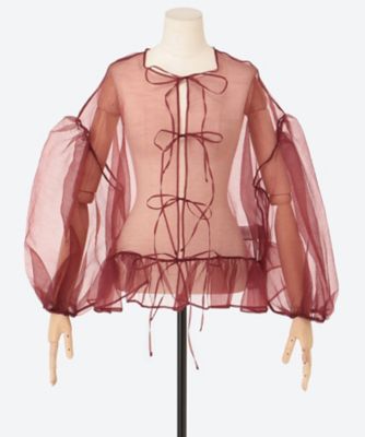 ＜ESTHE（Woman）＞Ｖｏｌｕｍｅ　Ｏｒｇａｎｚａ　Ｂｏｗ　Ｔｏｐ　１５２－３３９２ａ