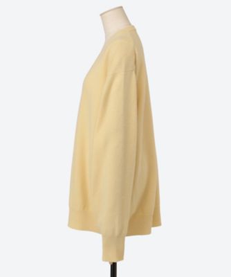 PURE CASHMERE KNIT V NECK LS ST．1474