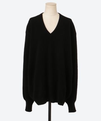 PURE CASHMERE KNIT V NECK LS ST．1474