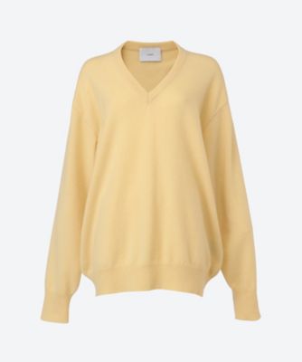 ＜ssstein (Women)＞ＰＵＲＥ　ＣＡＳＨＭＥＲＥ　ＫＮＩＴ　Ｖ　ＮＥＣＫ　ＬＳ　ＳＴ．１４７４