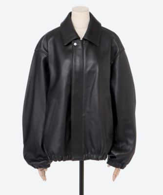 SHEEP LEATHER ZIP SHORT JACKET ST