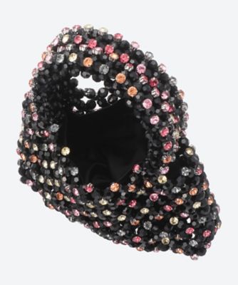 jolly days  ブラックビーズ&カラーストーンバッグ　宝石柄 Elsewhere Bead Bag 33SK00BGD042BLK
