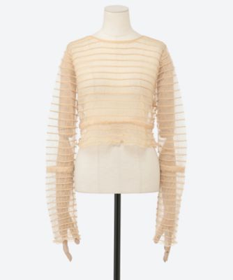 ゴ*ウ様 2024SS アパルトモン Border Sheer Knit シアー ゴ*ウ様 2024SS アパルトモン Border Sheer Knit シアーの通販 | LUMINAE