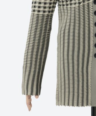 LINKS PATTERN CARDIGAN 26SSAC―013 | A