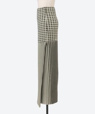 スカート Acetate Polyester CurveineSlit Skeirt3 LINKS SLIT SKIRT 26SSAC―014 | A CCORDION