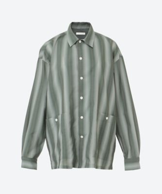 ＜UNDECORATED (Women)＞ＯＭＢＲＥ　ＳＴＲＩＰＥ　Ｌ／Ｓ　ＳＨＩＲＴ　ＵＤＳ２６２０６