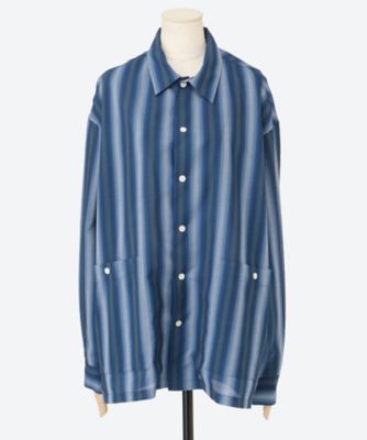 OMBRE STRIPE L／S SHIRT UDS26206