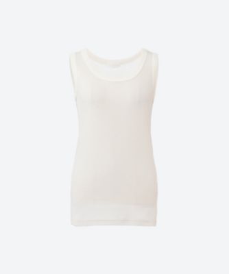 ＜UNDECORATED (Women)＞ＳＨＥＥＲ　ＴＲＩＭＩＮＧ　ＴＡＮＫ　ＴＯＰ　ＵＤＳ２６１０２