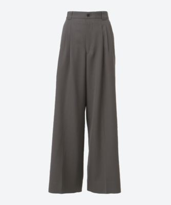 ＜YOKE (Women)＞３ｐｌｅａｔｅｄ　Ｗｉｄｅ－ｌｅｇ　Ｔｒｏｕｓｅｒｓ　ＹＫ２６ＳＳ０１１７０Ｐ