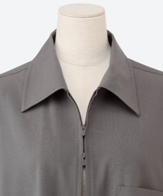 Wool Washer Tropical Zip Shirt