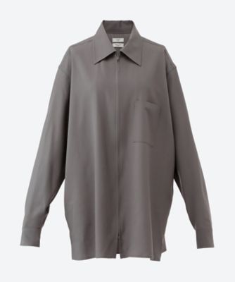 ＜YOKE (Women)＞Ｗｏｏｌ　Ｗａｓｈｅｒ　Ｔｒｏｐｉｃａｌ　Ｚｉｐ　Ｓｈｉｒｔ　ＹＫ２６ＳＳ０１１７２ＳＨ