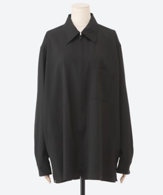 Wool Washer Tropical Zip Shirt
