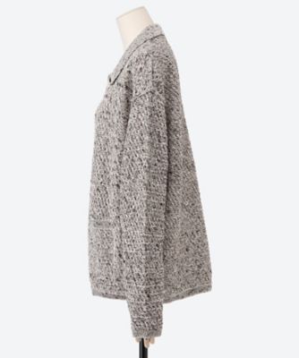 Mesh Knit Shirt Cardigan