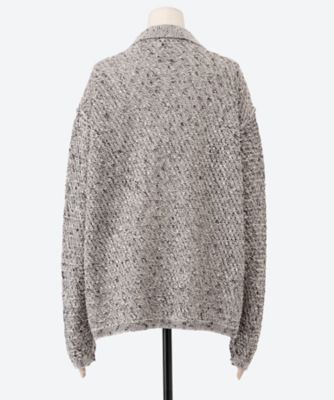 Mesh Knit Shirt Cardigan
