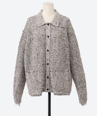 ＜YOKE (Women)＞Ｍｅｓｈ　Ｋｎｉｔ　Ｓｈｉｒｔ　Ｃａｒｄｉｇａｎ　ＹＫ２６ＳＳ０１２４１Ｓ