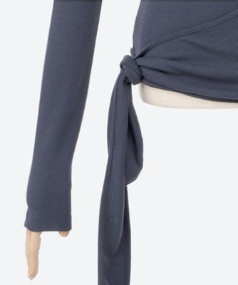 ロウ クラシック LOW CLASSIC BUTTON UP WRAP T-SHIRT ハイネック 長袖 衣料品 トップス レーヨン ポリエステル レディース アイボリー系 LW253TS04 【中古】 ロウ クラシック LOW CLASSIC BUTTON UP WRAP T-SHIRT ハイネック 長袖