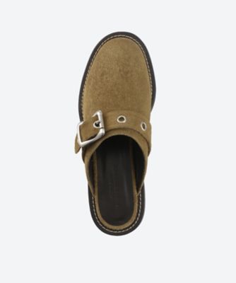 COW SUEDE EYELET MULE 26SSHO―＃331L