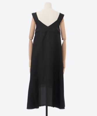 WASHED CUPRO LACE TRIMMED MIDI
