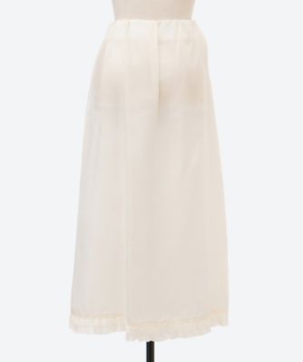 WASHED CUPRO FRILL SLIT SKIRT 26SSK