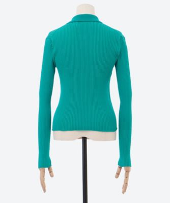 16G RIB DOUBLE ZIP CARDIGAN 26SKN