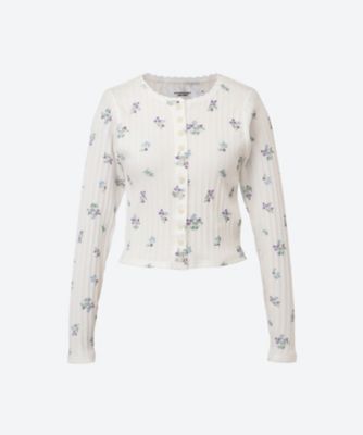 ＜JANE SMITH (Women)＞ＣＯＴＴＯＮ　ＥＹＥＬＥＴ　ＲＩＢ　ＦＬＯＷＥＲ　ＣＡＲＤＩＧＡＮ　２６ＳＣＴ―＃３２８ＬＦ