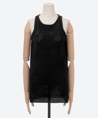 ＜TAN (Women)＞ＰＡＩＳＬＥＹ　ＫＮＩＴ　ＴＡＮＫ　ＴＯＰ　ＴＡＮ２６ＳＳ―１１