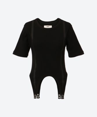 ＜muller of yoshiokubo (Women)＞ＲＩＢ　ＳＵＳＰＥＮＤ　ＨＡＬＦ　ＳＬＥＥＶＥ　ＭＬＳ２６１０６Ａ