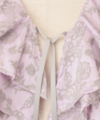 embroidery frill neck F26S26 | FUMIE