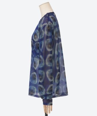 sheer print longT F26S34 | FUMIE=TANAKA