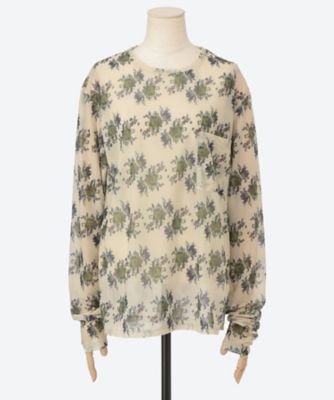 sheer print longT F26S34 | FUMIE=TANAKA