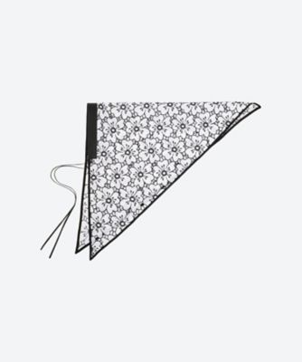 cotton flower scarf F26S68 | FUMIE=TANAKA