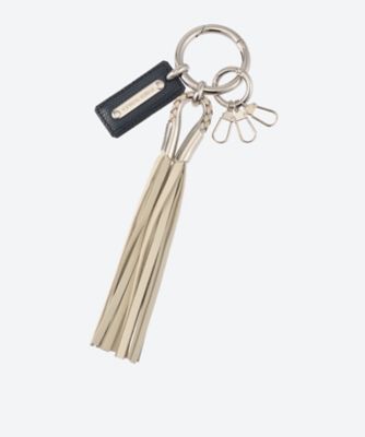 leather tassel charm F26S69 | FUMIE=TANAKA