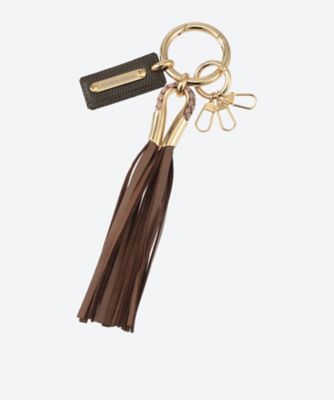 leather tassel charm F26S69 | FUMIE=TANAKA