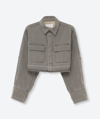 WASHED TULIP SHIRT JACKET 2414―0326