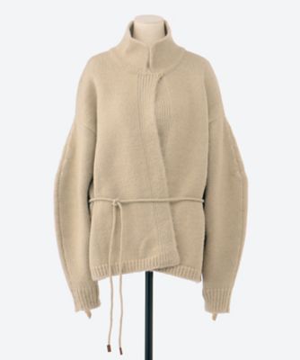 DOLMAN SLEEVE KNIT STRING JACKET