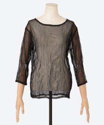 ＜NOTHINGEVERYTHING (Woman)＞ＷＲＩＮＫＬＥＤ　ＭＥＳＨ　ＴＯＰ　ＮＥ１０ＳＳＴＳ０３