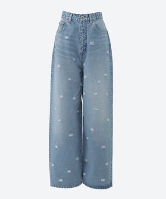 ＜INSCRIRE (Women)＞Ｄｏｔ　Ｈｏｌｅ　Ｄｅｎｉｍ　Ｐａｎｔｓ　ＩＤ―ＰＴ５７