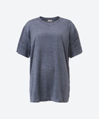 INSCRIRE (Women)/アンスクリア Ｖｅｌｏｒ　Ｂｏｒｄｅｒ　Ｔ―Ｓｈｉｒｔ　Ｉ２６ＳＳ―ＣＵＴ１４