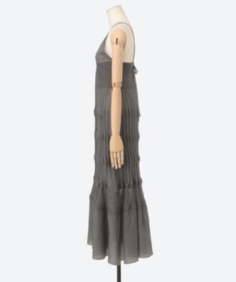 sheer flow dress OCS26301 | OPEN SESAME CLUB