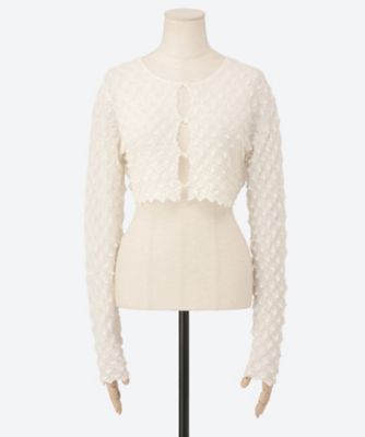 ice cotton short cardigan OCS26103A