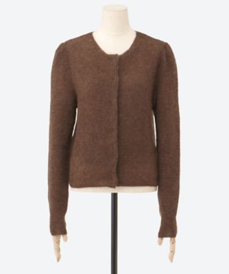 ROUND NECK SHEER CARDIGAN