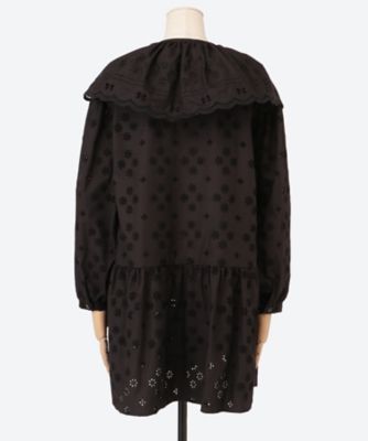 LACE BIG COLLAR MINI DRESS 26102000