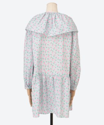 HOLIDAY 26SS フラワー ビッグカラー ミニドレス 26102001 FLOWER BIG COLLAR MINI DRESS