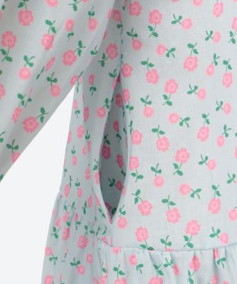 FLOWER BIG COLLAR MINI DRESS